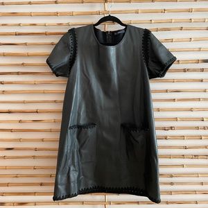 Zara Faux Leather Mini Dress